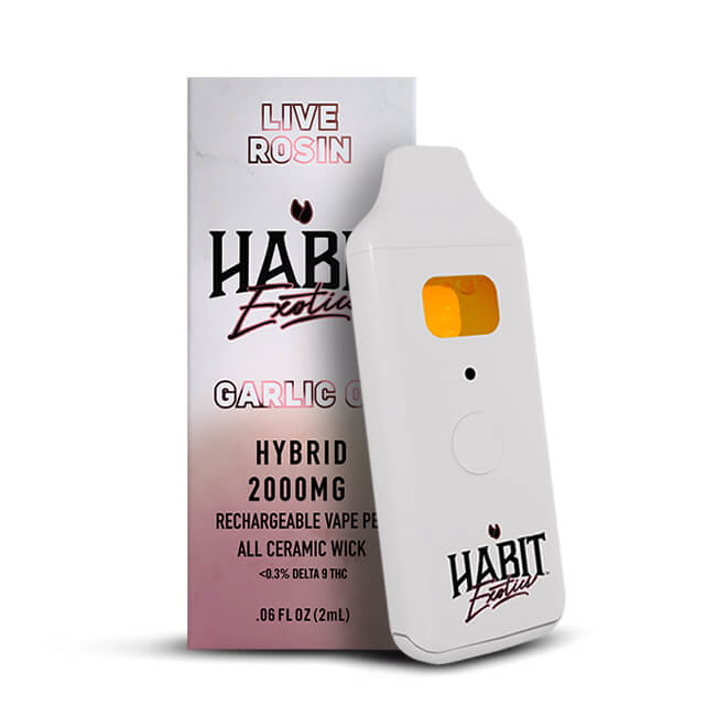 2G THCA Live Rosin Exotic Disposable Vape – OG Garlic - Image 2