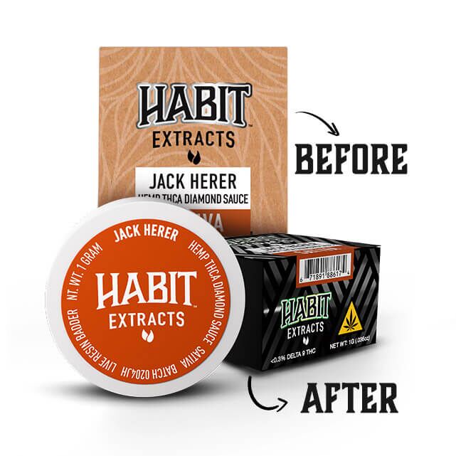 1g THca Diamond Sauce Live Resin Badder – Jack Herer