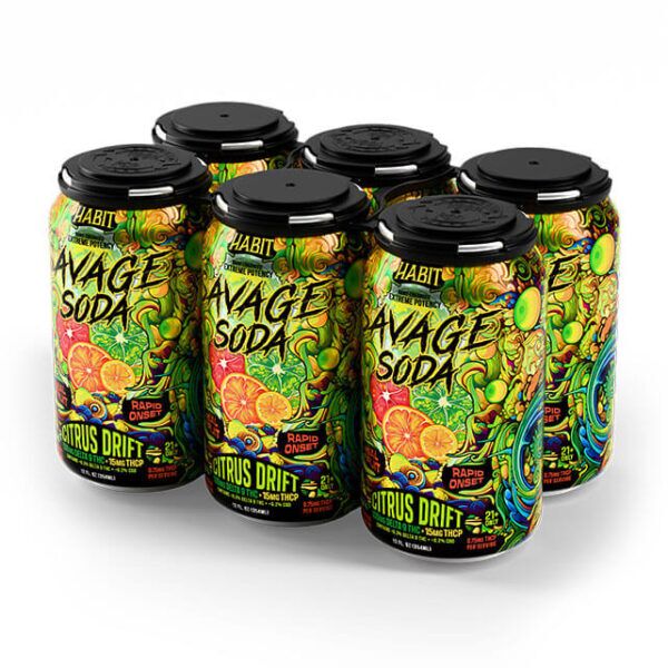 Buy Delta 9 THC Soda Savage Edition Citrus Drift Online | Habit