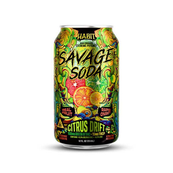 Buy Delta 9 THC Soda Savage Edition Citrus Drift Online | Habit
